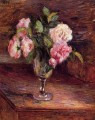 rosas en un vaso 1877 Camille Pissarro